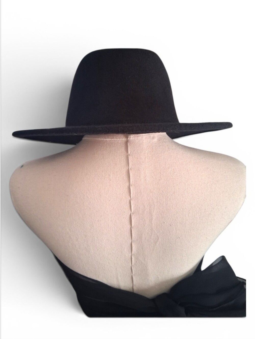 Universal Thread Classic Black Fedora Wide Brim Hat - Picture 3 of 9